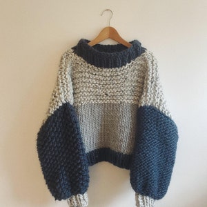 Chunky Knitting Pattern Six Stitch Sweater image 8