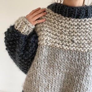 Chunky Knitting Pattern Six Stitch Sweater image 3