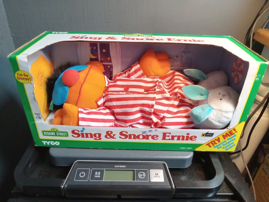 Sing & Snore Ernie in Box Circa. 1996 Etsy