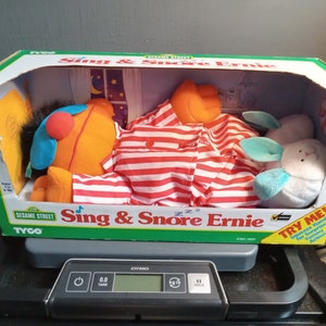 Sing & snore Ernie in box Circa. 1996