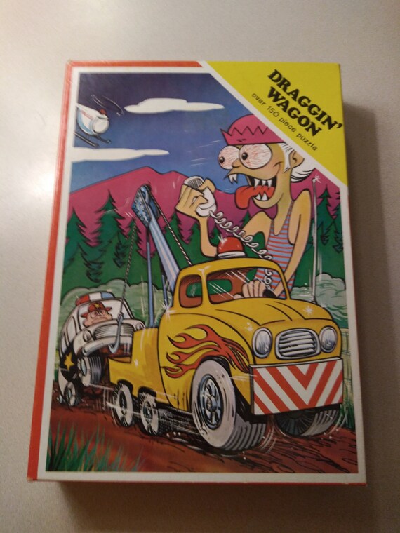 Draggin Wagon by 10-4 Puzzle No 104  Warren Paper Products Co Lafayette, Indiana circa. 1970s