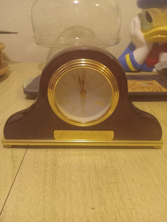 Danbury quartz clock with 50th Anniversary engraving