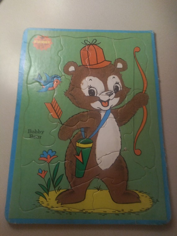 Bobby Bear by Furry Inlaid Puzzles No. 1257 circa. 1962