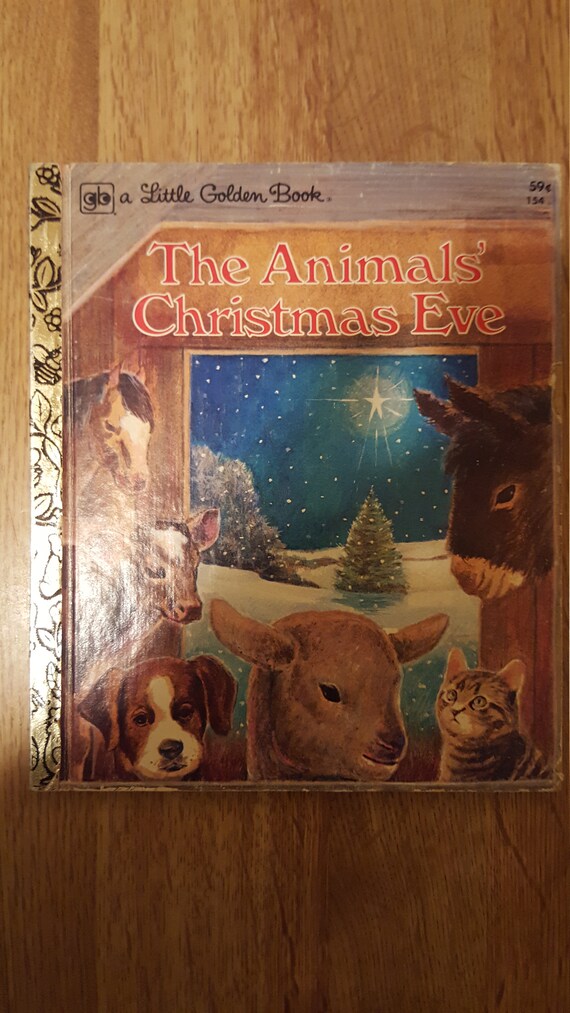 The Animals Christmas Eve by Gale Wiersum Illustrated by Jim Robison Hardcover First Edition 1977