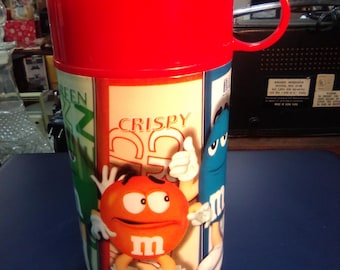 Vintage M&M Thermos Bottle like new from 2002