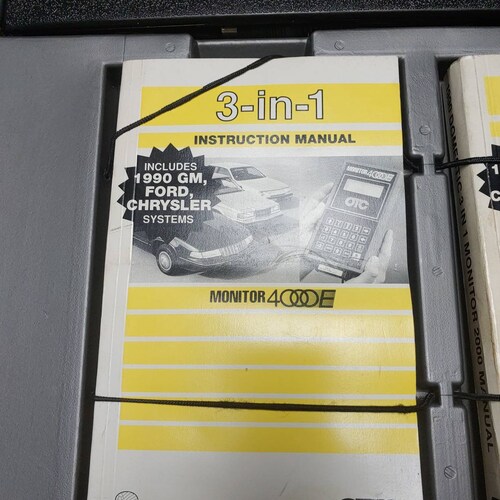 System 2000 OTC engine monitor shops with manuals and cables Circa. 2000