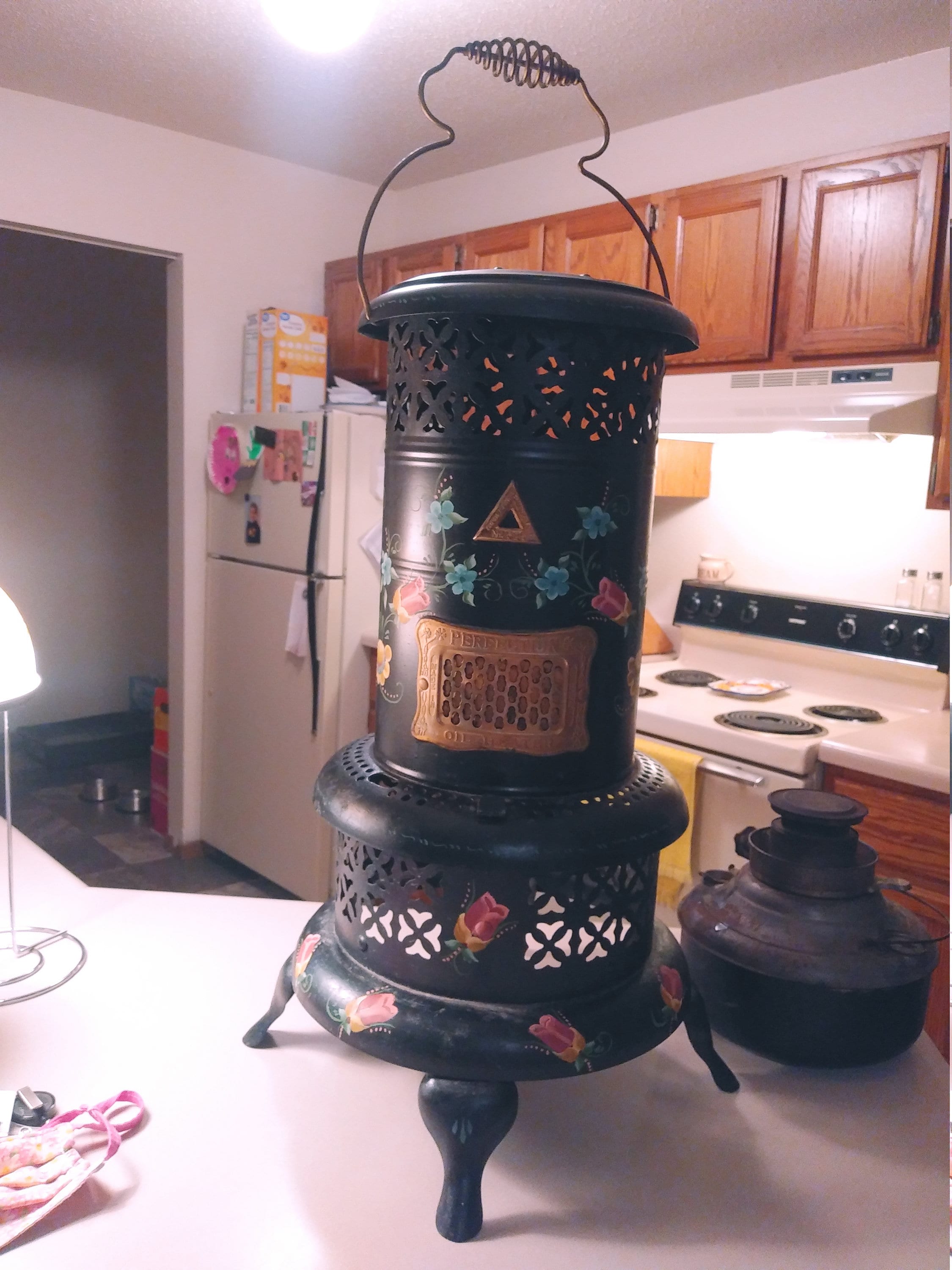 Four Legged Perfection No 525 Oil Heater Parlor Made in