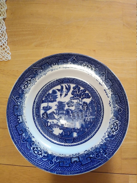 Dinner PlateWillow Blue (Made in England, Earthenware, by JOHNSON BROTHERS