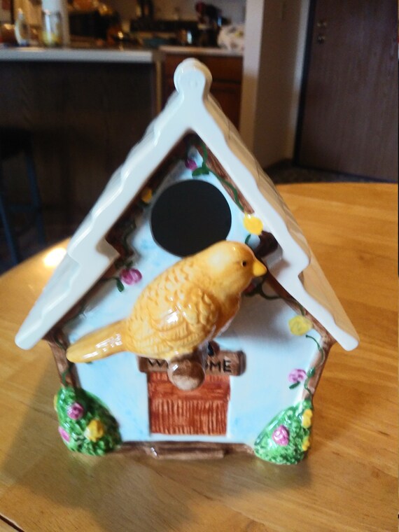 Bird House with Goldon bird Circa. 2000 by Summer Living