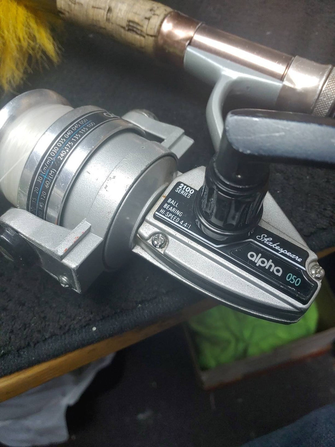 Shakespeare Alpha 050 Series Rod and Reel Circa. 1980s 