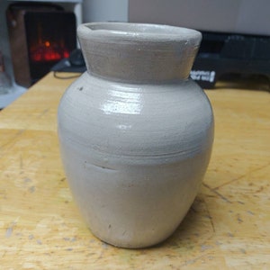 Weyman&#39;s snuff Stoneware Salt glazed pot Copenhagen Circa. 1800s