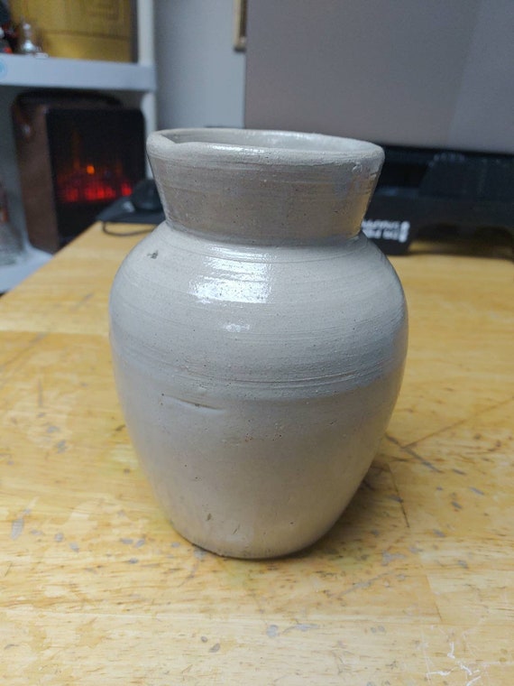 Weyman's snuff Stoneware Salt glazed pot Copenhagen Circa. 1800s