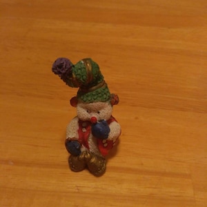 Miniature Snowman Figurine Circa. 1980s
