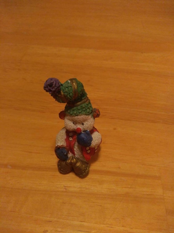Miniature Snowman Figurine Circa. 1980s