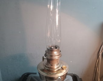 Aladdin Nickle platted number 12 oil lamp Circa. 1928