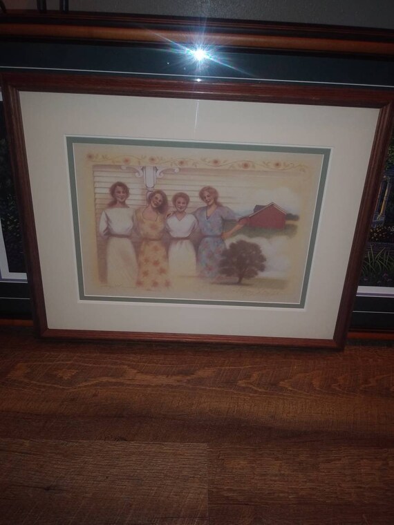 Togetherness Framed and Matted Print hand signed by the Artist Circa. 1980s