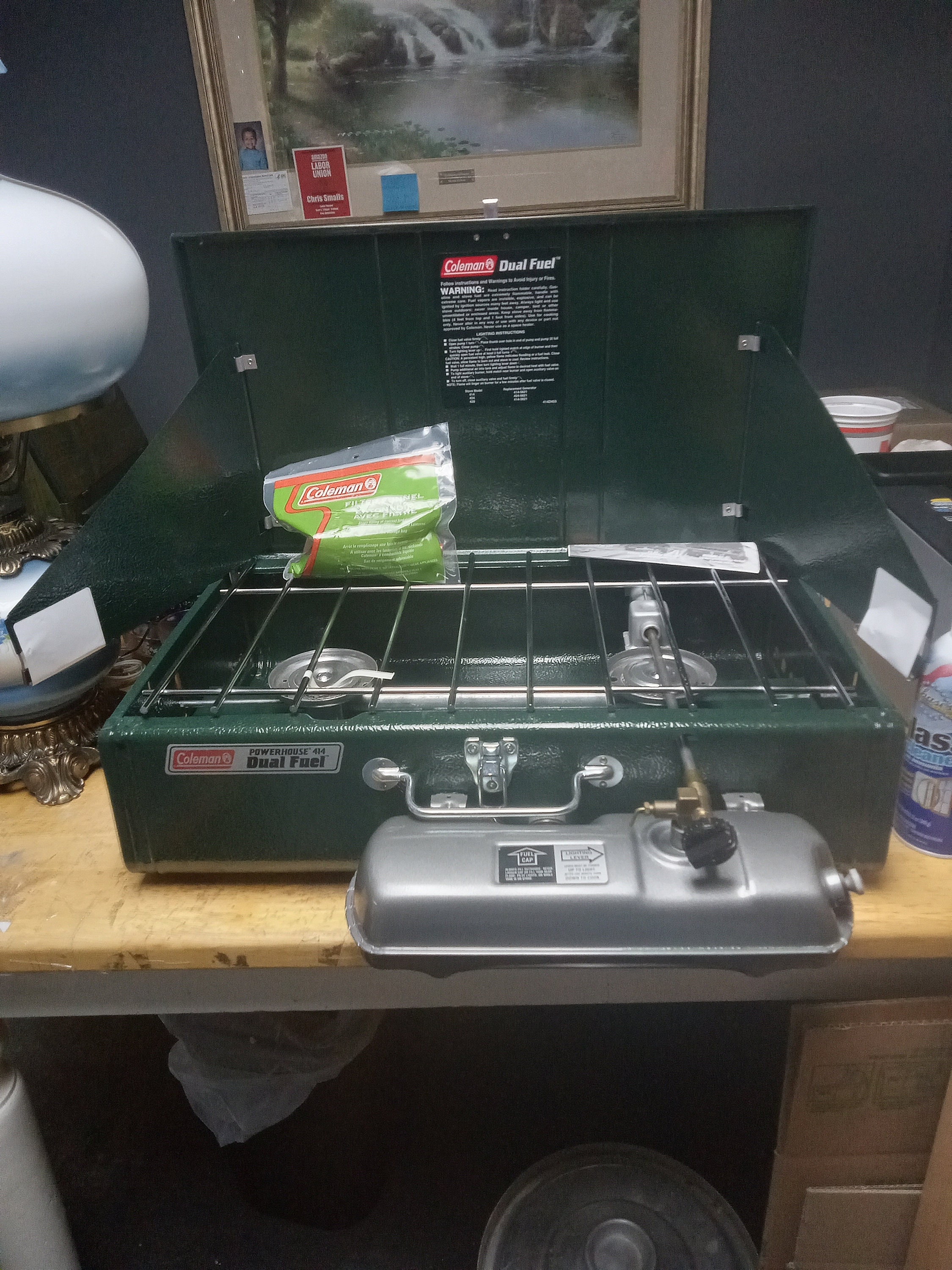 コールマンツーバーナー414 Coleman POWERHOUSE 414 Dual Fuel コンロ