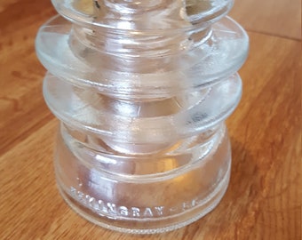 HEMINGRAY GLASS INSULATOR - 56 made 2/1954
