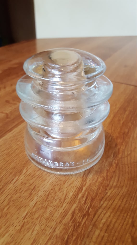 HEMINGRAY GLASS INSULATOR - 56 made 2/1954