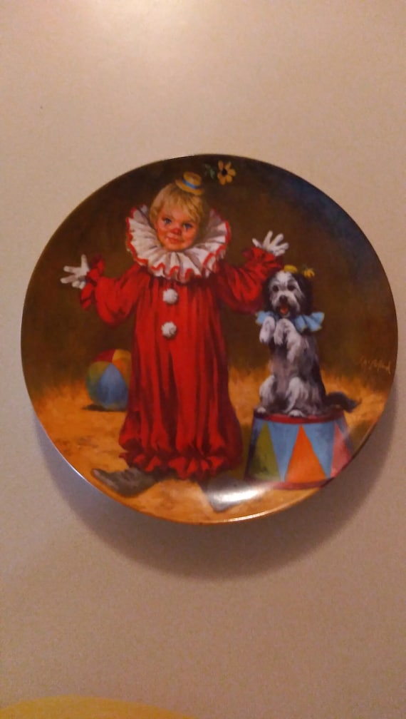 Tommy the Clown by John McClelland. Circa. 1982 by Knowles China