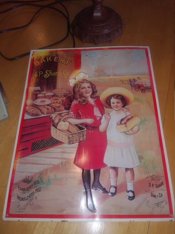 S.P. Shank Son & Co Bakery embossed advertising tin Circa. 1960s