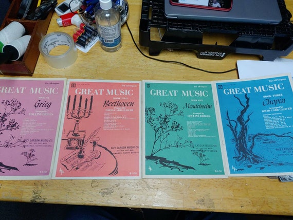 Collection of Great Music Series sheet music books by Hansen Publishing Circa. 1951