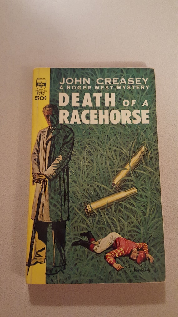 John Creasey, A Roger west Mystery, Death of A Racehorse paperback 1963