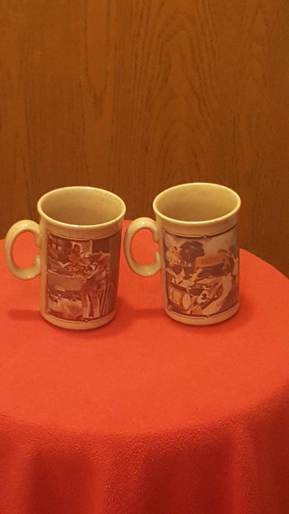 2 Watkins Almanac Mugs 1935 and 1936