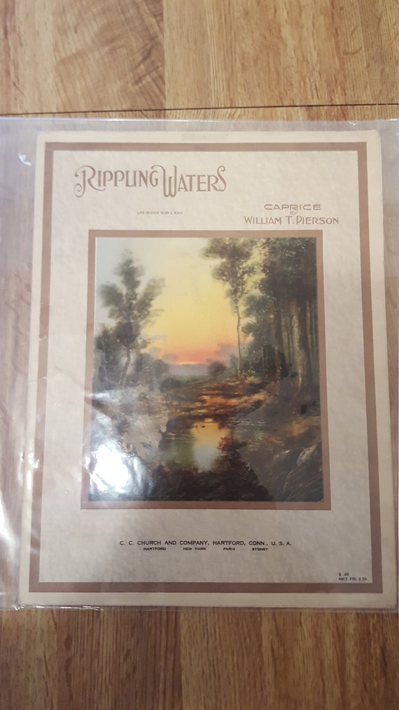 Rippling Waters Sheet Music 1918