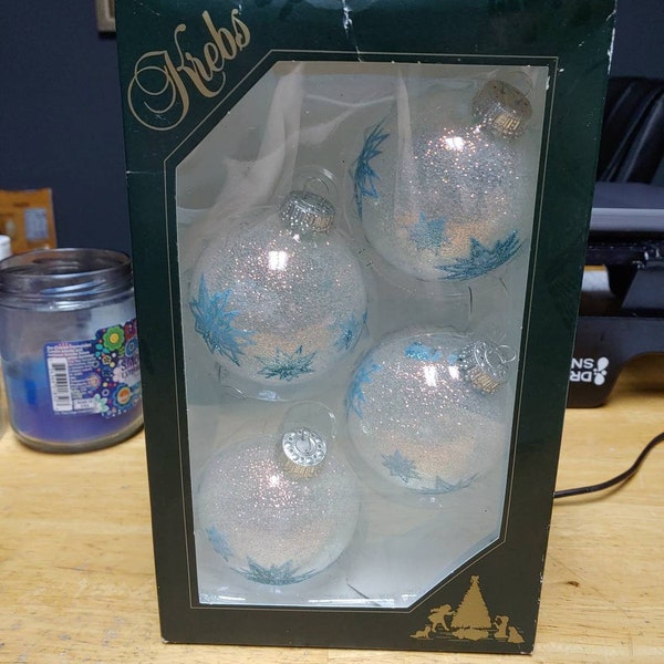 4 Pack Krebs Ornaments in original box Circa. 2001