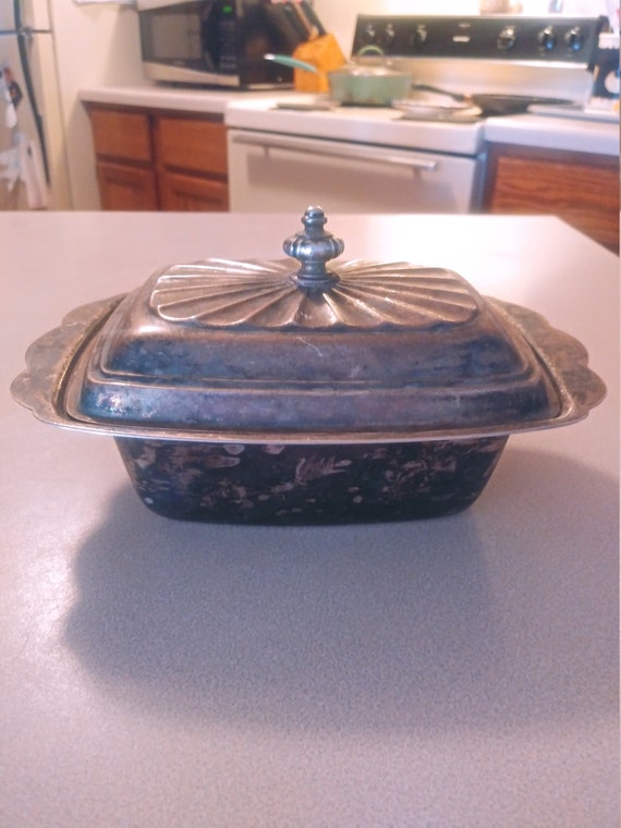 Silerplated butter dish Circa. 1920s