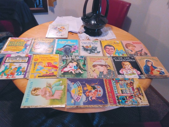 16 little golden books from the 1940s, 50s, 60s, 70s and 80s