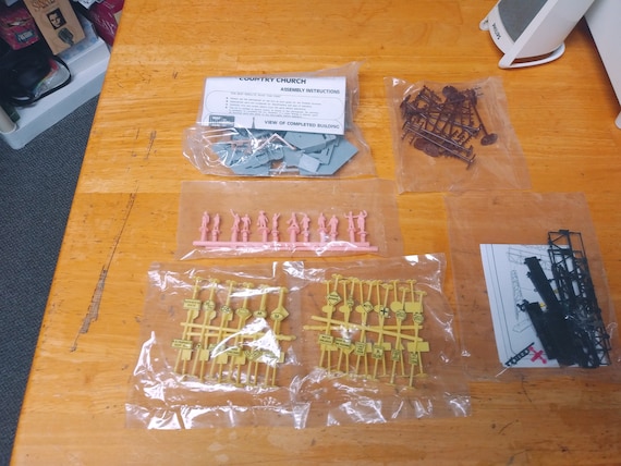 Unopened model railroad kits Circa. 1990s