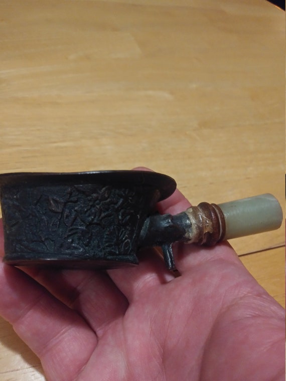 Miniature brass kettle 1920s