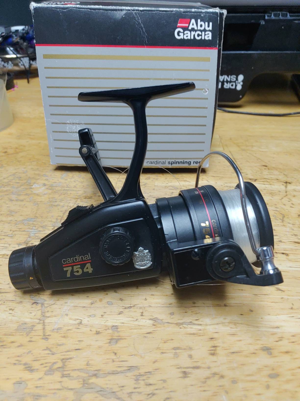 Abu Garcia Cardinal 754 Spinning Reel With Manuel and Original Box Circa.  1980s -  Hong Kong