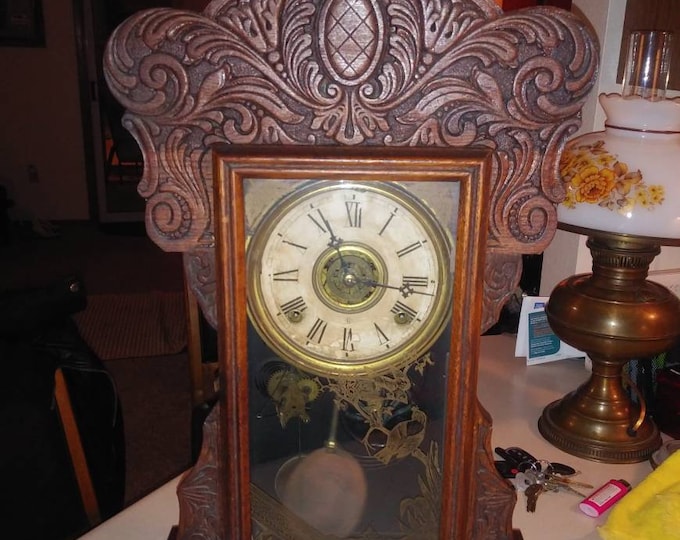 Antique Wm. I. Gilbert Clock Co. Capitol No. 44 Circa. 1880 Winsted