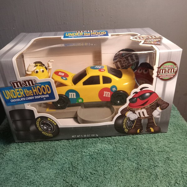 M&M candy dispenser under the hood in original box