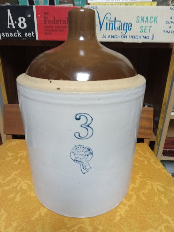 3 gallon buckeye pottery Stoneware crock jug