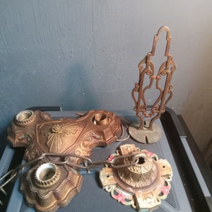 Winthrop Virden or LaSalle chandelier with original polychrome