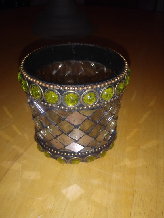 Cut glass pencil holder Circa. 2000