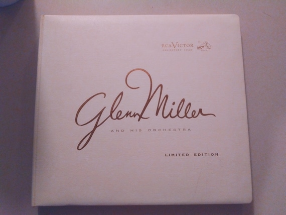 Glen Miller and His Orchestra Limited Edition illustrated book by RCA Victor collectors Issue of a set of 8 albums that are 33 and 1/3