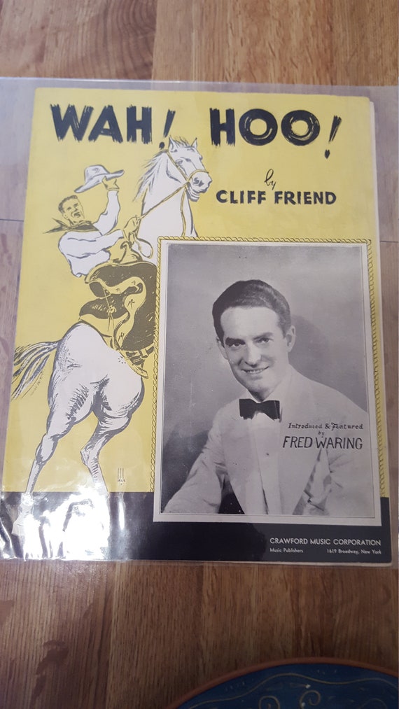 Wah! Hoo! By Cliff Friend Sheet Music 1936