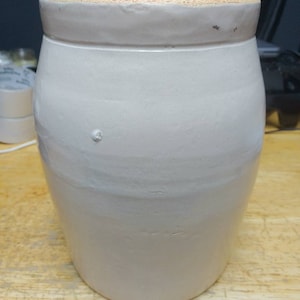 Salt Glazed stoneware Butter Churn Crock Circa. 1910s