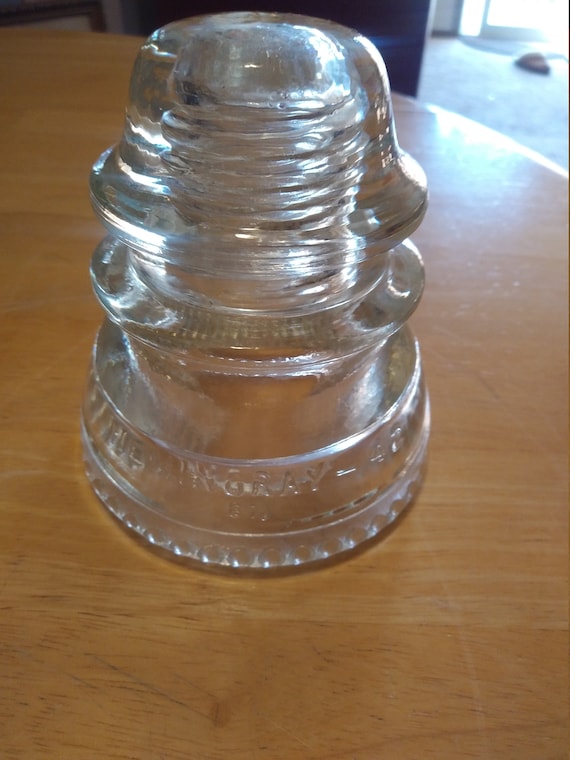 Hemingray-42 Glass insulator. Circa. 1950s