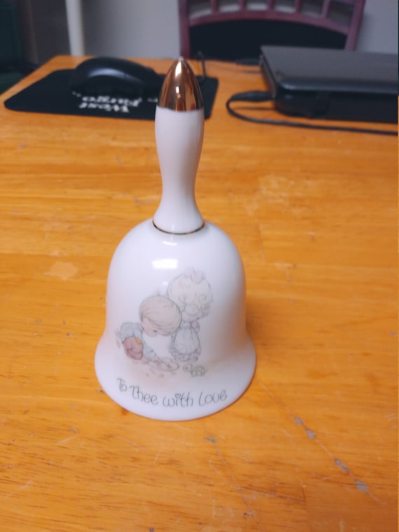 To Thee With Love Precious Moments Bell Circa. 1984
