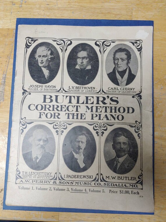 Butler's Correct Method for the piano Circa. 1908