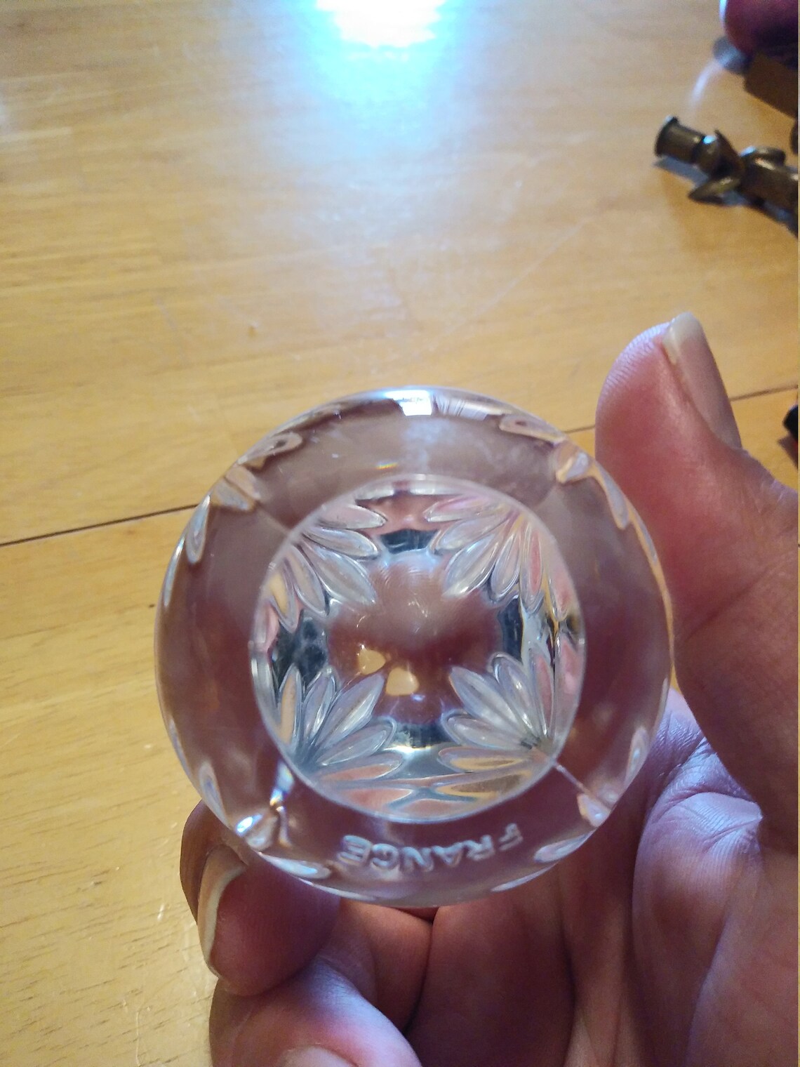 Heavy Glass Egg Shaped Paperweight Made in France Circa. 1980s Etsy