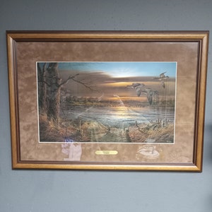 Terry Redlin - Reflections Framed Deluxe Oak Encore Edition