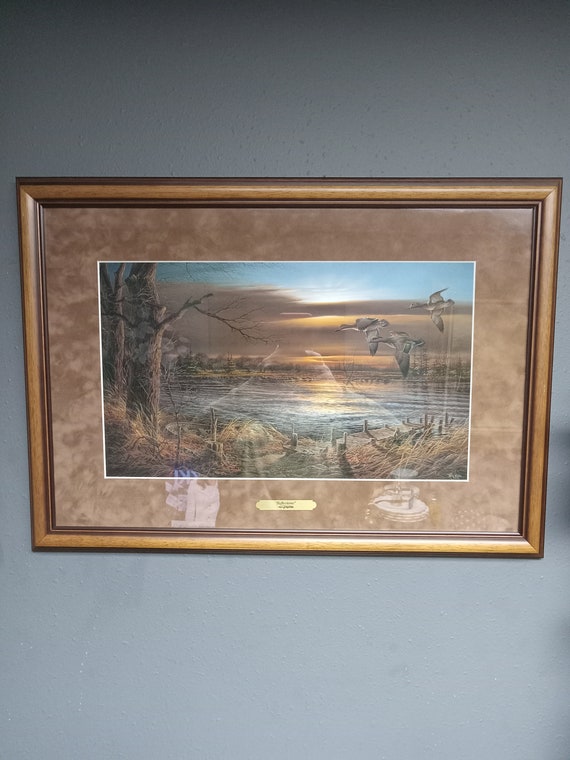 Terry Redlin - Reflections Framed Deluxe Oak Encore Edition