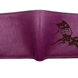 Cartera para hombre Dragon Nature, cartera para hombre hecha a mano de cuero inspirada en el dragón desdentado, cartera personalizada con dragón para San Valentín, regalo para novio